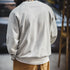 Vintage Baseball Print Sweatshirt – Heavyweight Embroidered Loose Fit Crew Neck Hoodie